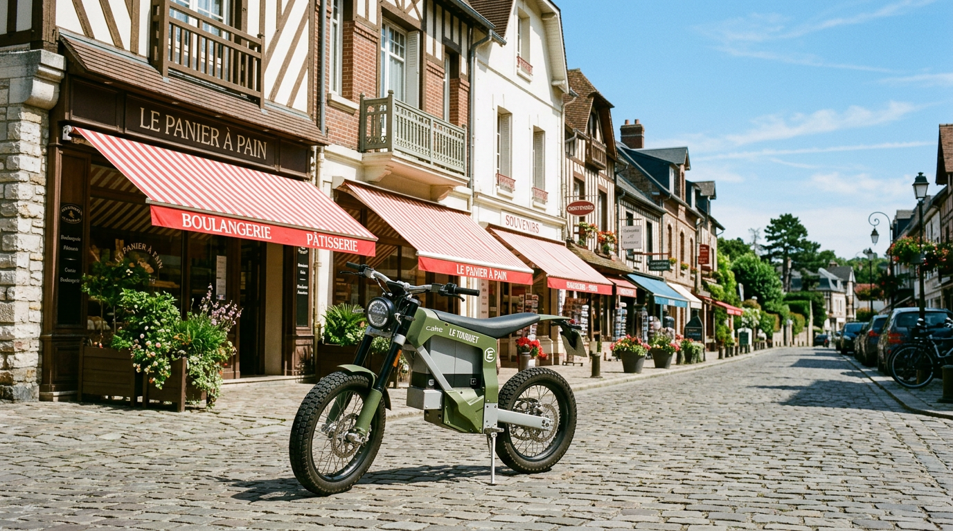 A Ride Le Touquet electric mini moto, round the old town